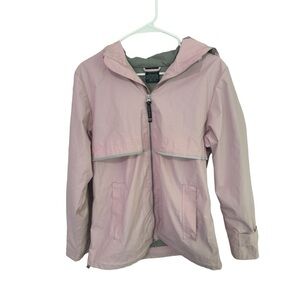 Charles River Jacket Women's S Rain Coat Pink Polyurethane Lined